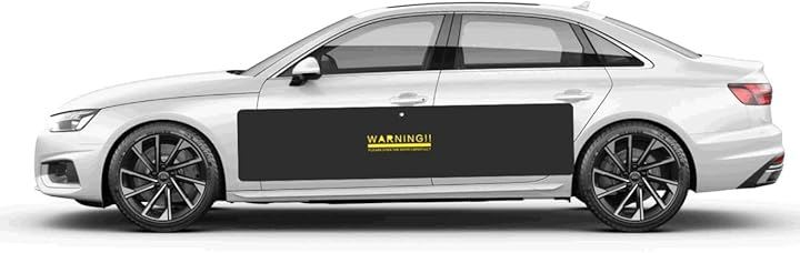 マグネット式 駐車防止衝突パッド 1.9m 12個マグネット内蔵強力吸着・厚手NBR素材 ドアパンチ対策・スクラッチ保護(ブラック, 190cm x 25cm x 1cm)