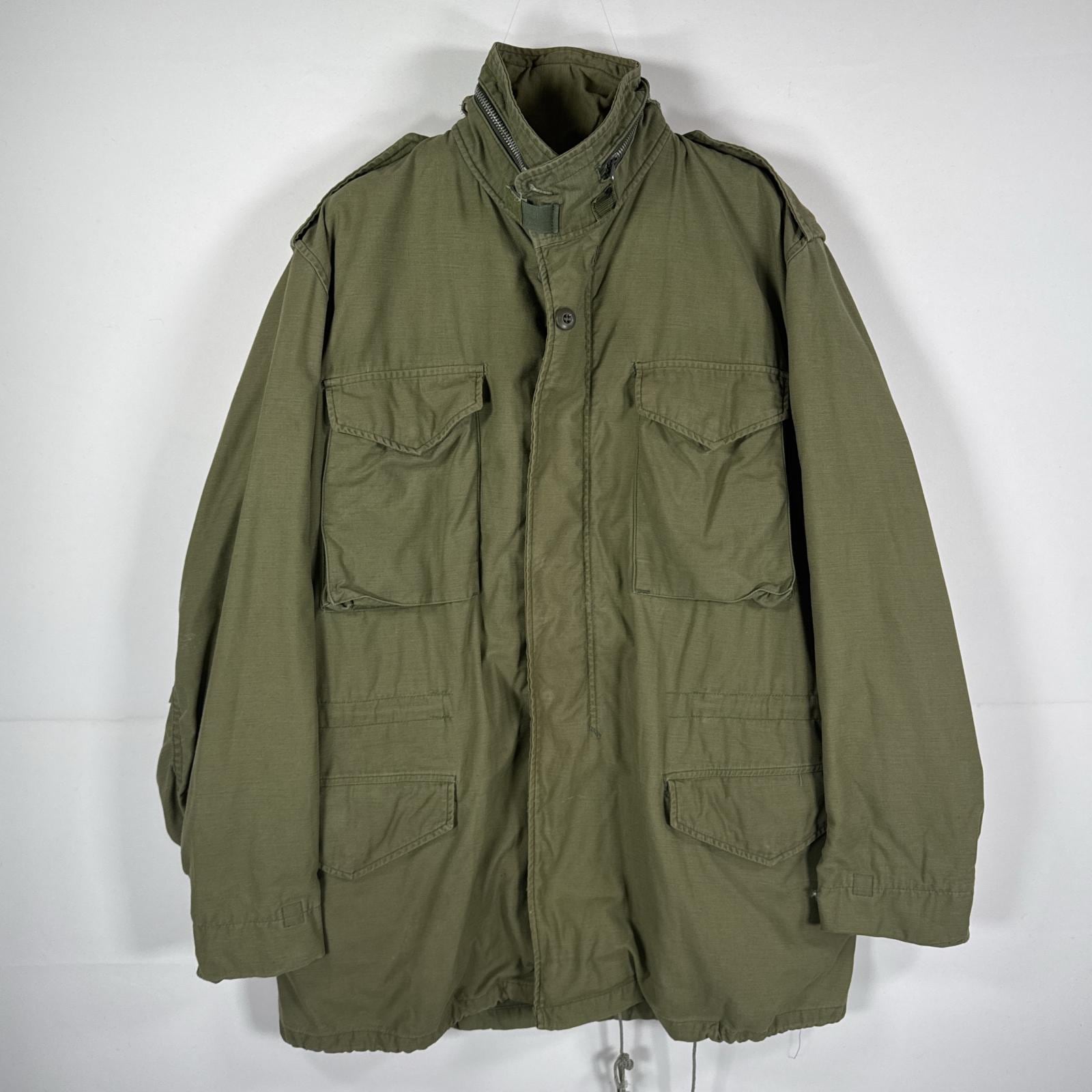 古着 ヴィンテージ ミリタリージャケット M-65 2nd フィールドジャケット 実物 米軍 アルミジップ オリーブグリーン メンズ