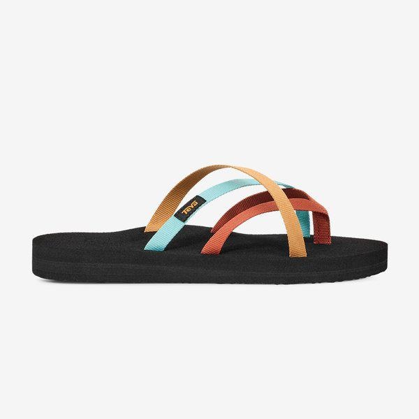 TEVA[] カラフルなマルチストラップフリップフロップ オロワフ STVF2416840-RFR