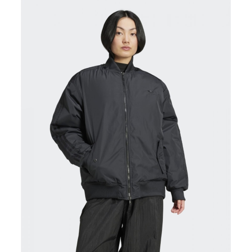 アディダスオーバーサイズ SST ボンバージャケット-ブラック/IW8422