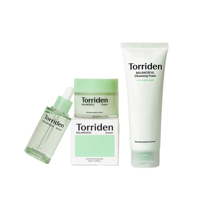 【3種セット】トリドンバランスプール鎮静基礎ケア3種セット(セラム50ml+クリーム80ml+クレンジングフォーム150ml)