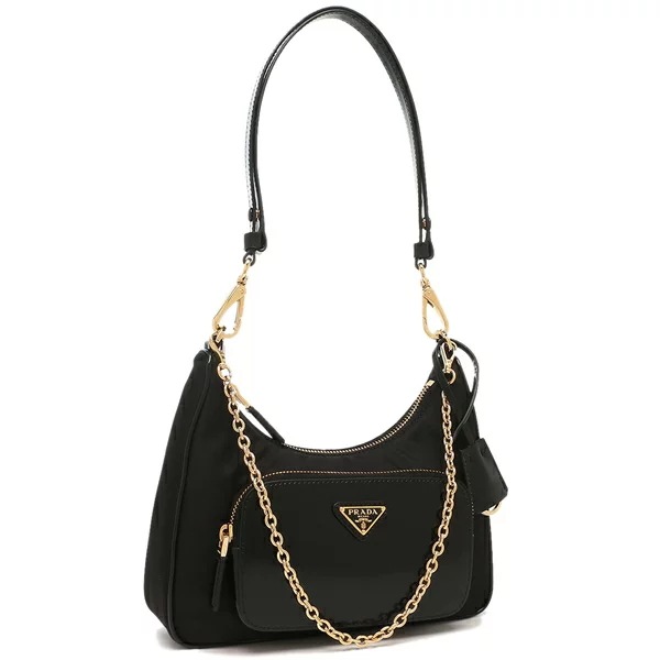 ショルダーバッグ ハンドバッグ リナイロン ミニバッグ ブラック レディース 1BC198 R789 F0002