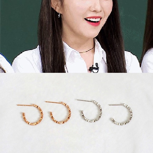 送料無料Red velvet/Irene/レッドベルベット/アイリーン st. キュービックリングピアス (2color)