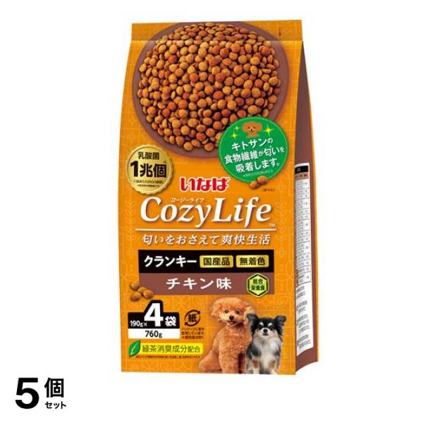 いなば Cozy Life(コージーライフ) クランキー 犬用 チキン味 190g (×4) 5個セット