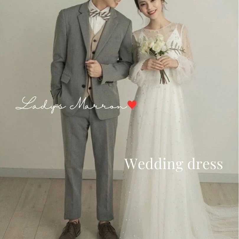 【急速出荷 2025年新作】ウエディングドレス ウェディングドレス 白 前撮りドレス 白ワンピ 白ワンピース 白ドレス ドレス 二次会 花嫁 2次会 花嫁ドレス 結婚式 エンパイアドレス 韓国 春 夏