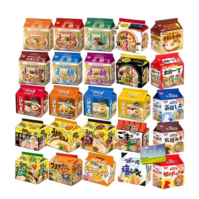 インスタント 袋ラーメン ６種類 6袋 30食詰め合せ オアシスオリジナル テッシュ付きセット