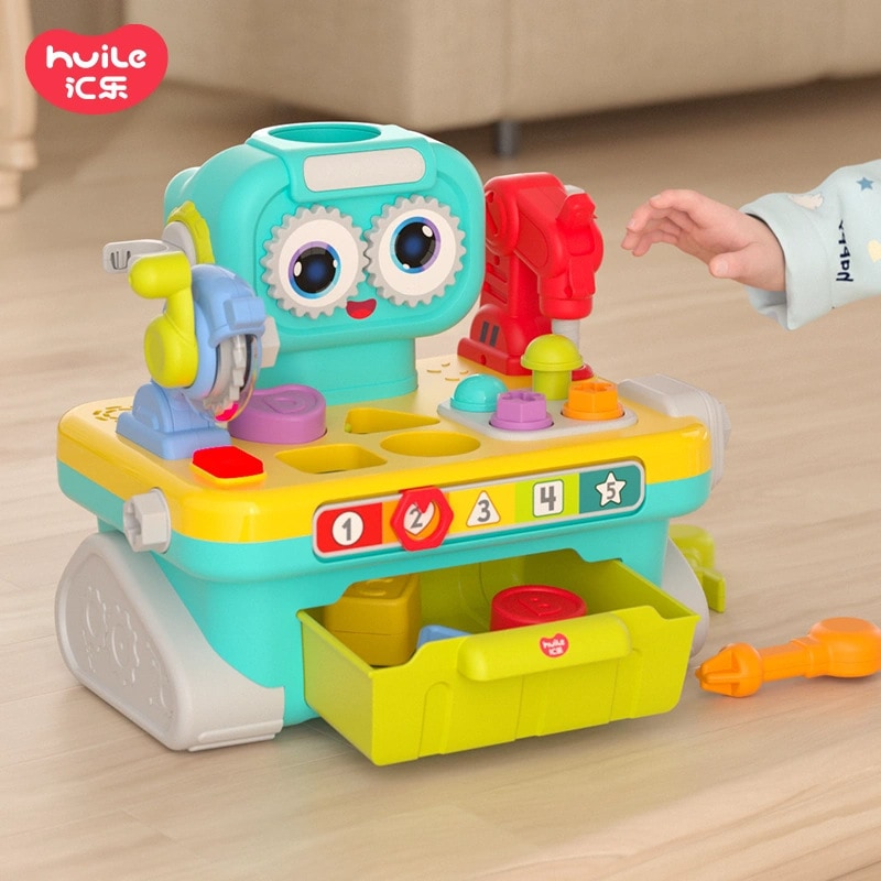 ロボット工具台 知育ハウス ねじ回し 形認識 男の子向け知育おもちゃ