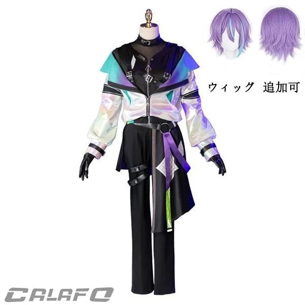 人気新作N0.1プロジェクトセカイ カラフルステージ! プロセカ サイバーパンクデッドボーイ 神代類 コスプレ衣装 ウィッグ