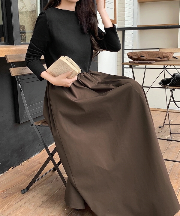 Qoo10 ダークエンジェル 撥水加工ドッキングワンピース 無地 ロン