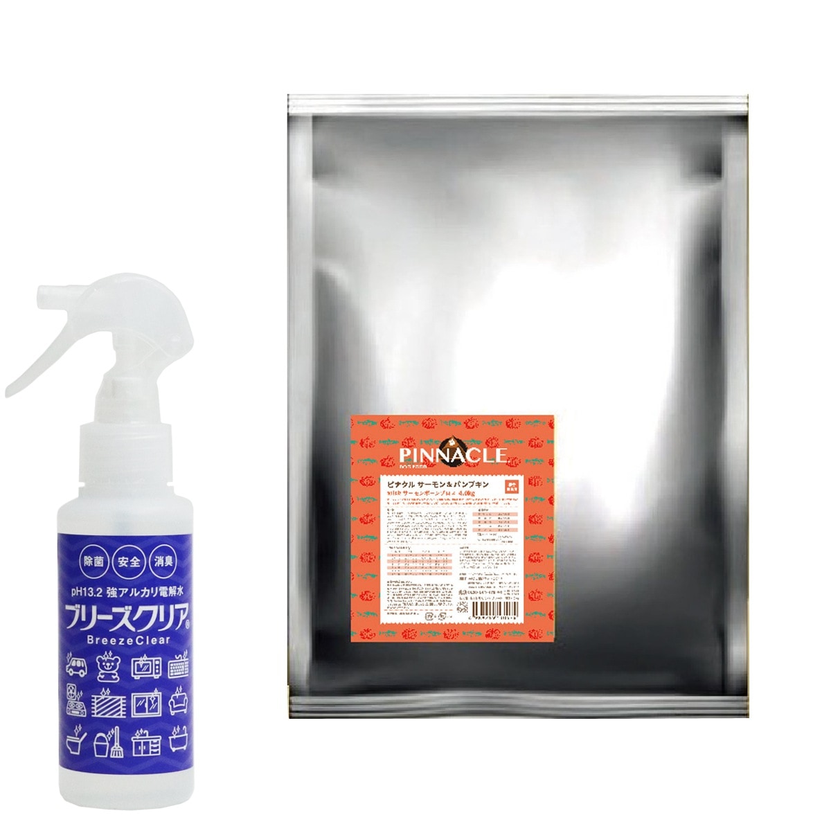 ピナクル サーモン＆パンプキン 4kg【ph13.2強アルカリ電解水100ml付き】