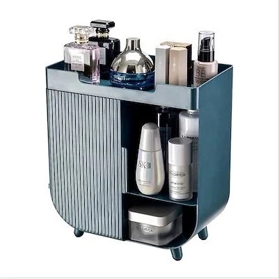 収納ケース化粧品分格収納ケース天板厚めLサイズ口紅マスクケーススキンケア用品収納格プラスチック整理ケース