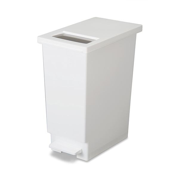 モダン ゴミ箱/ダストボックス 45L ホワイト ユニード プッシュ&ペダル45S リビング オフィス 店舗