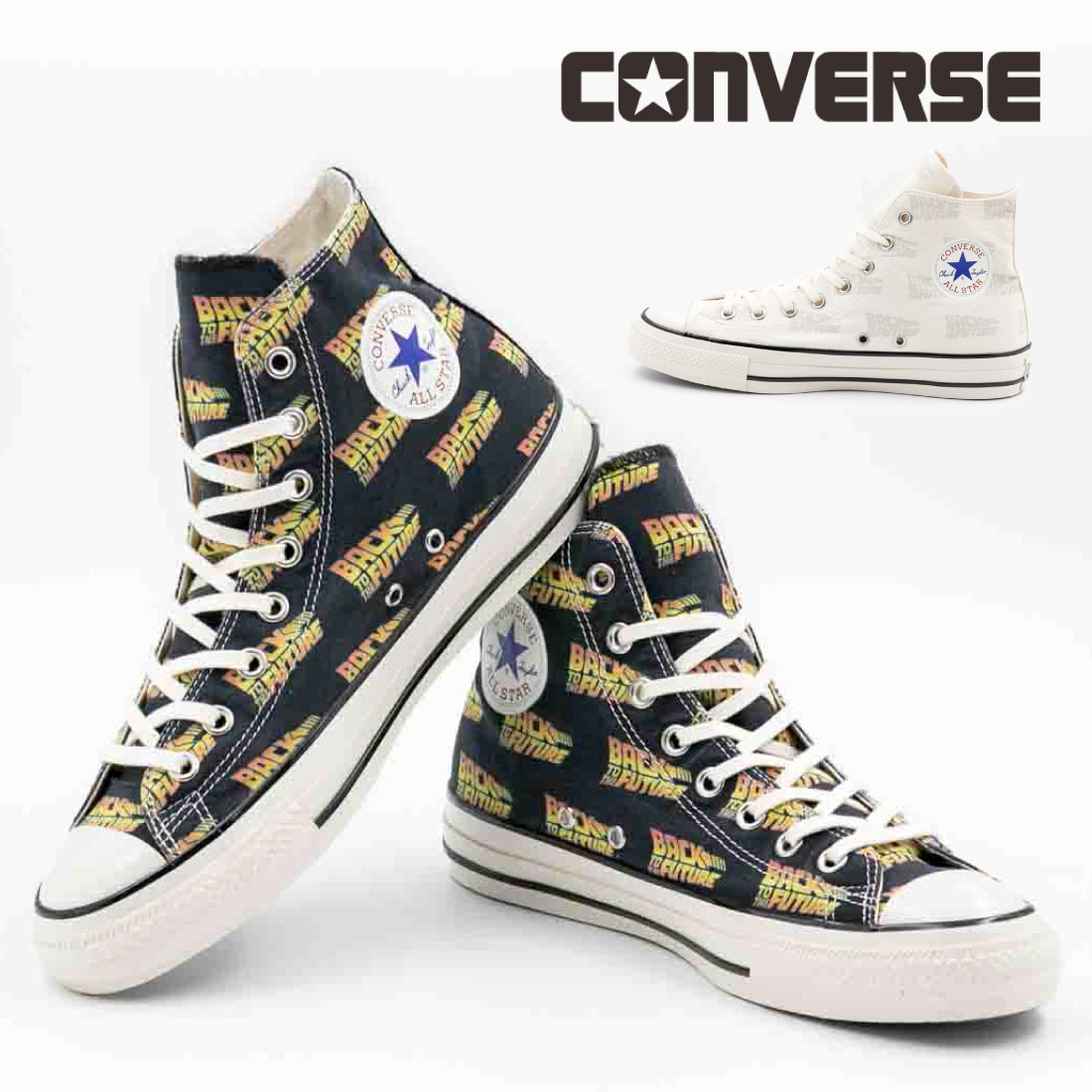 レディース メンズ スニーカー オールスター US LG HI バックトゥザフューチャー バックトゥザフューチャー ハイカット シンプル コラボ