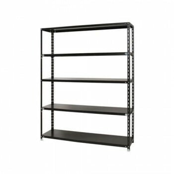 スチールラック　NC1800-24-5段 間口1800x奥行450x高さ2400mm　ブラック