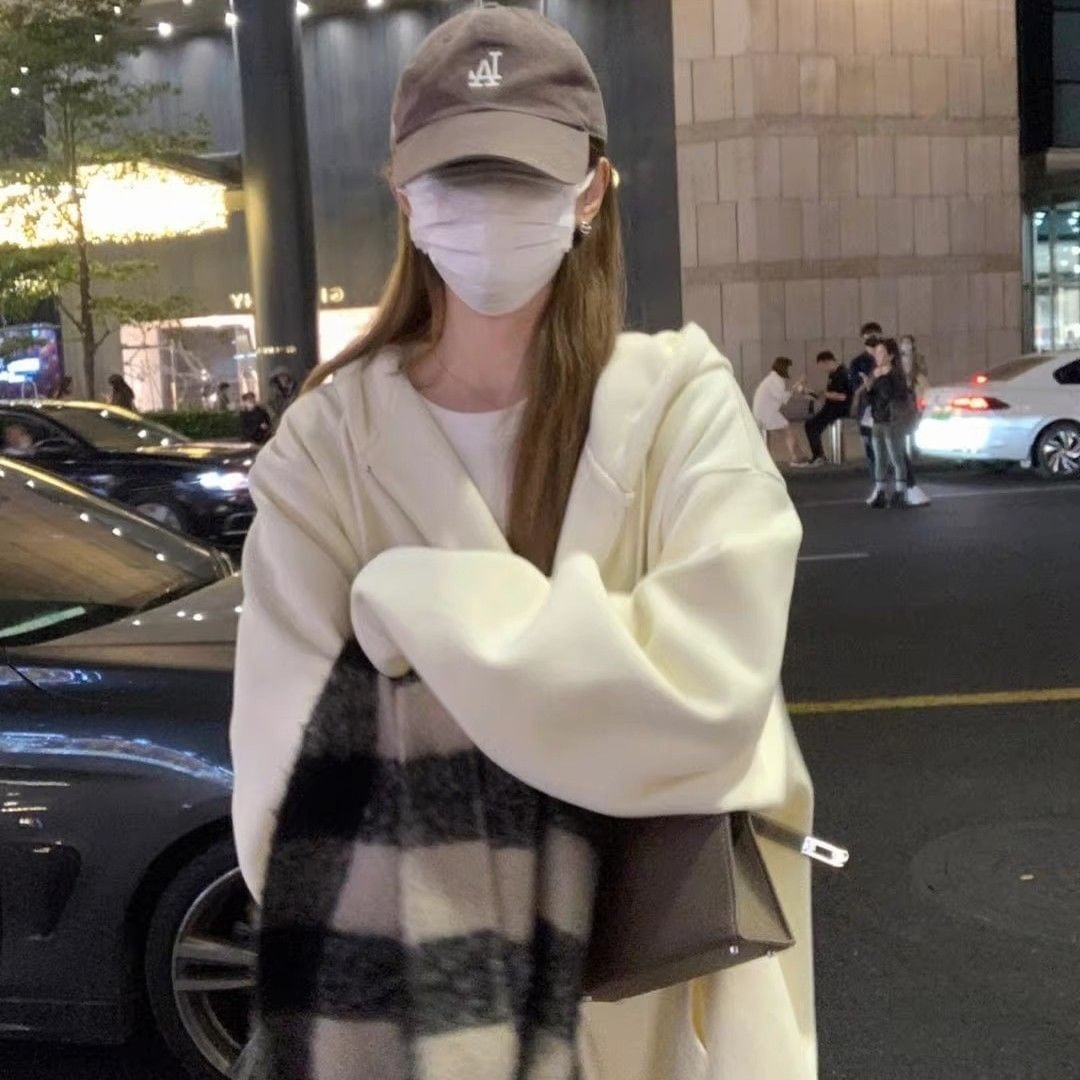 パーカー ジップアップ レディース フリースの厚い女性のスウェットシャツカーディガンフード付きとのジャケット