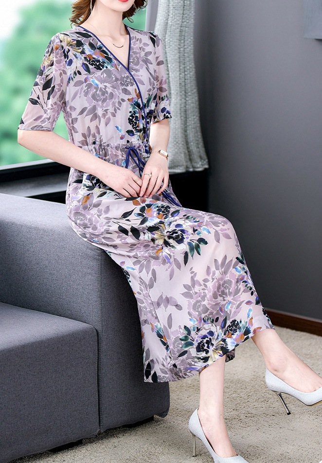 大きいサイズ 40代 パープル マキシ丈 ロング丈 ミモレ丈 ワンピース きれいめ ファッション ブラック レディース 母 おしゃれ 大人かわいい 美人 50代 上品 春 30代 母親 ロング 長袖