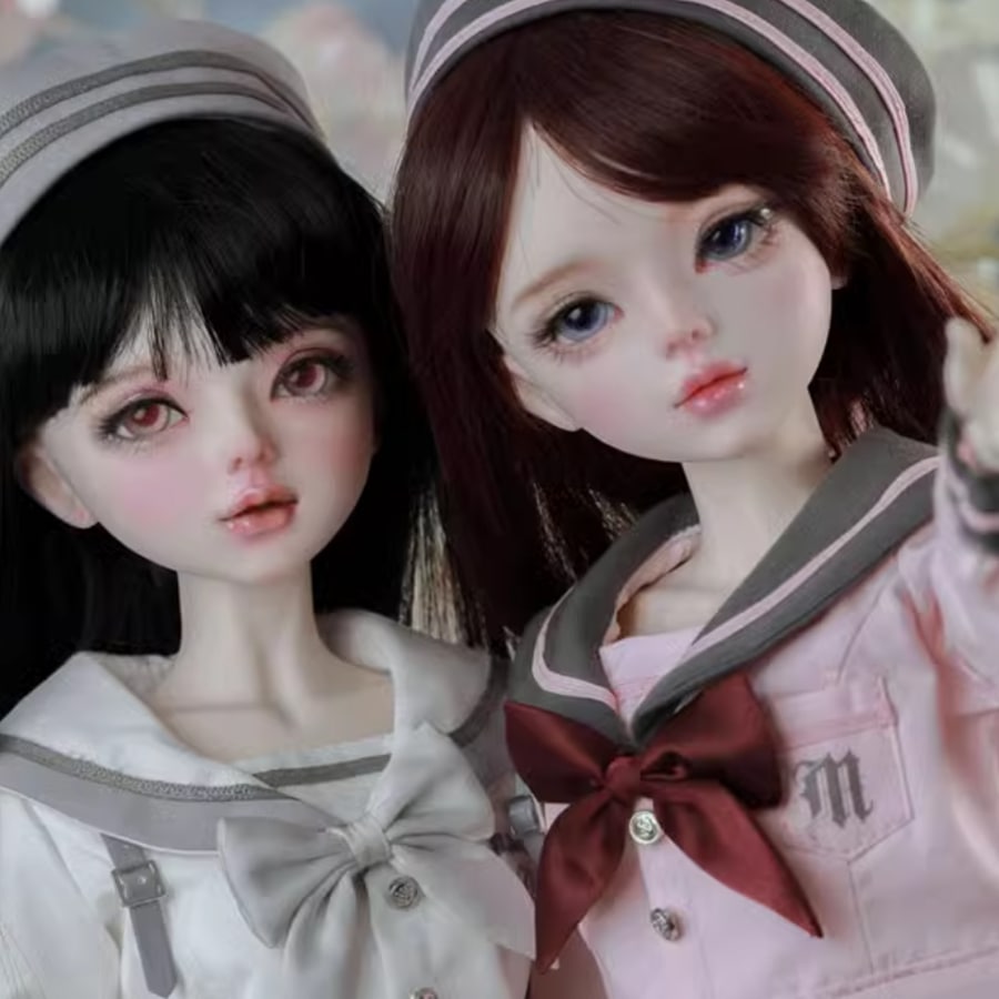 球体関節人形 sd人形 1/3 関節人形 BJDドール 60cm学院风女孩ハンドメード化粧