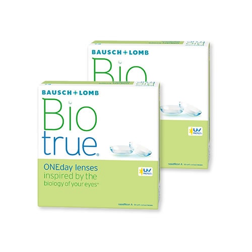 国内正規品 バイオトゥルーワンデー(90枚)【2箱】含水率78％ BC8.6 DIA14.2 潤い成分 UVカット