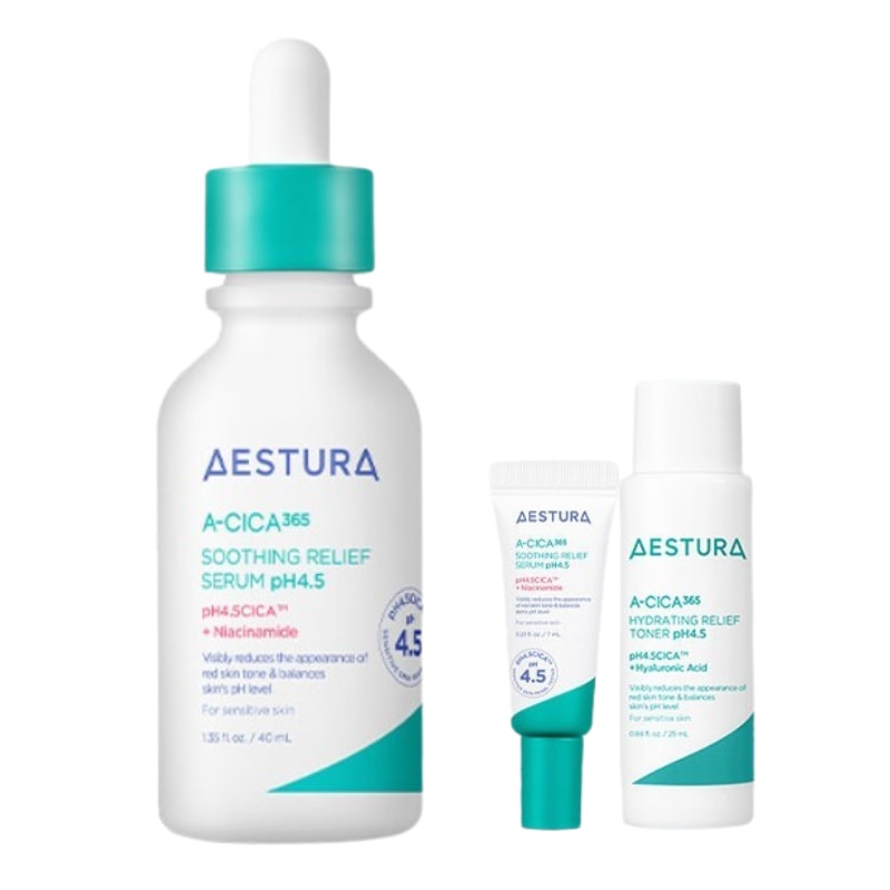 エイシカ365 トラブルリリーフセラムpH4.5 40ML (+トナー25ml セラム 7ml)