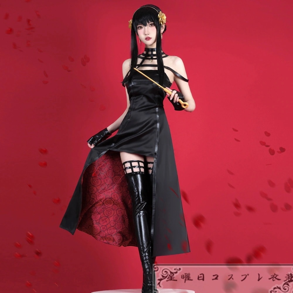 【新品】新品スパイファミリー ヨルフォージャー ドレス コスプレ衣装 コスチューム ハロウィン 変装 仮装品質良い 店舗お勧め