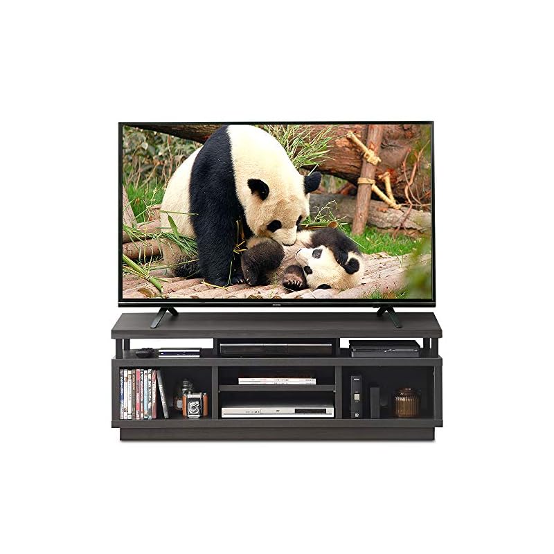 【即納】【40-55型推奨】 アイリスオーヤマ テレビ台 テレビボード ローボード 幅125cm 奥行38cm 高さ41.5cm 42型 50型 ブラック 収納 大容量 オープン 組み立て 耐荷重20