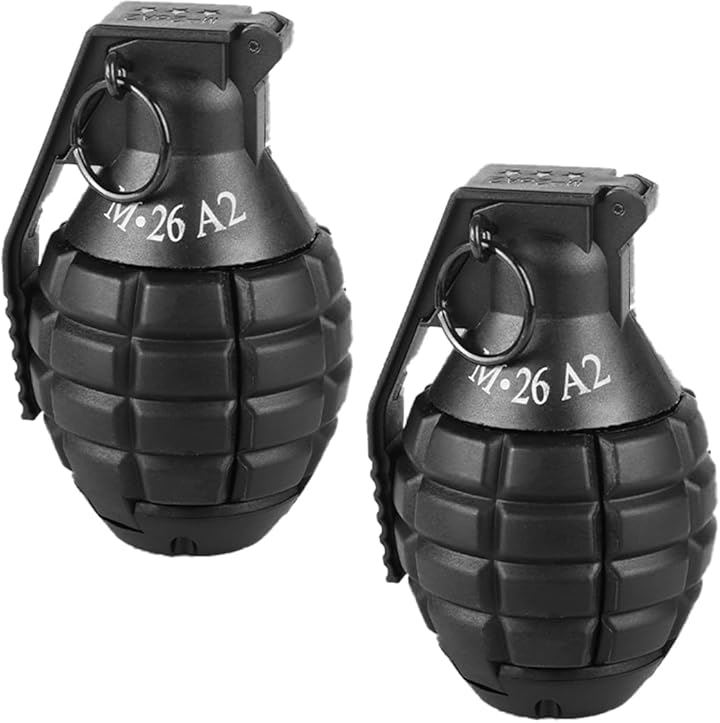手榴弾 サバゲー スフリンク式 コスプレ おもちゃ リアル(黒2個セット)