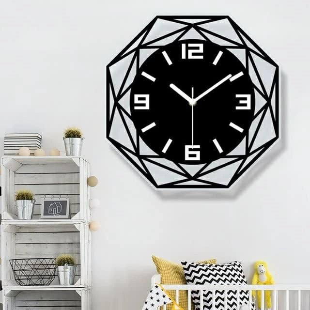 夜光壁時計 壁時計 時計 壁掛け かべ掛け時計 かわいい シンプル 大きい 木目調 静か ウォールクロック オシャレ お洒落 おしゃれ 壁掛け時計 北欧 アナログ 掛け時計 発光 連続秒針 ウォールク