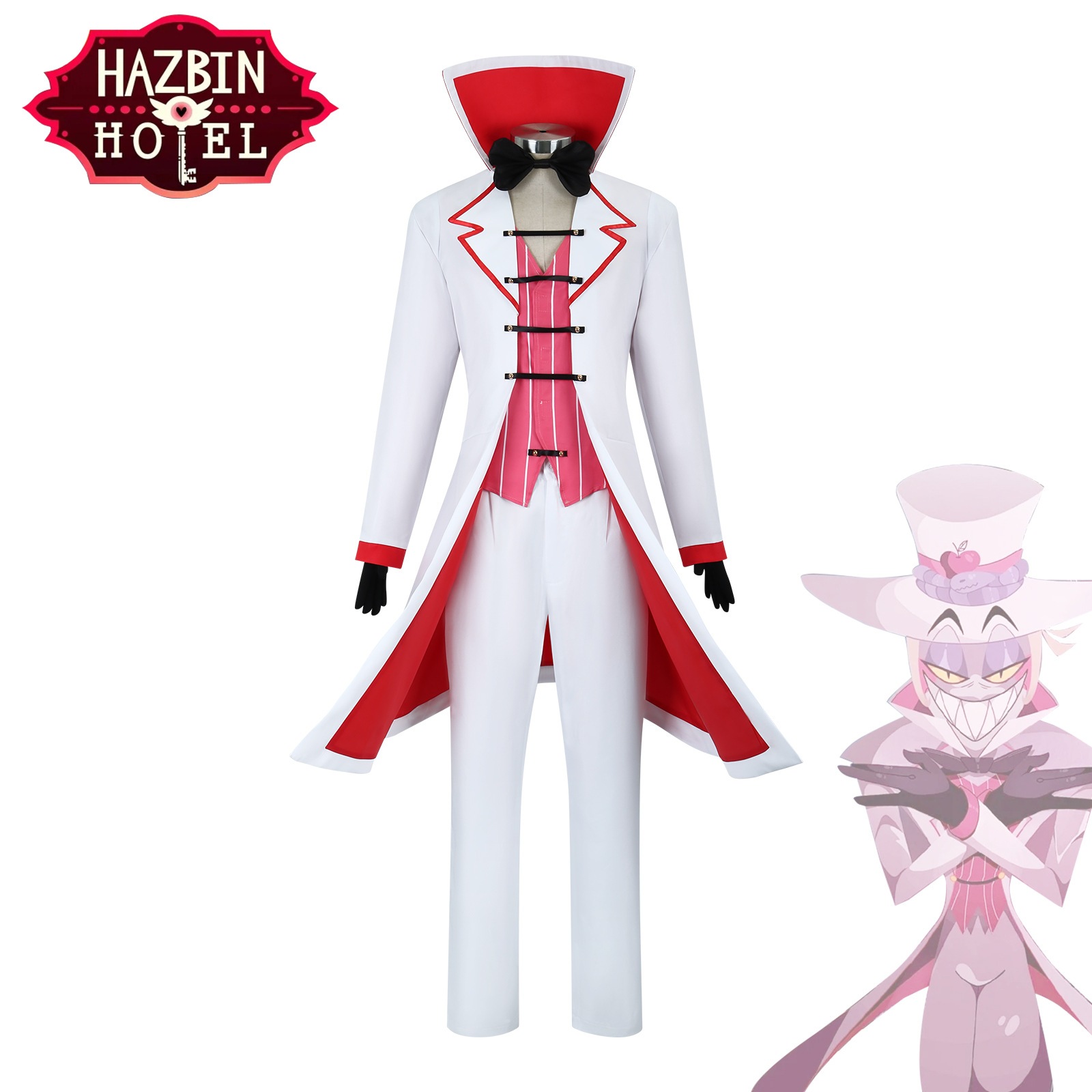 ハロウィン地獄の宿屋COS服Hazbin Hotel地獄の王傲慢環主ルシファー朝星コス衣装