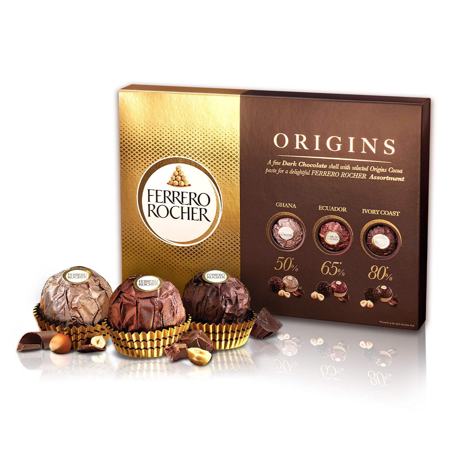 チョコレート フェレロ ロシェ オリジンズ Ferrero Rocher Origins バレンタイン お年賀 チョコ プレゼント お菓子 ギフト 人気 おしゃれ 手土産 詰め合わせ 個包装 ヘーゼル