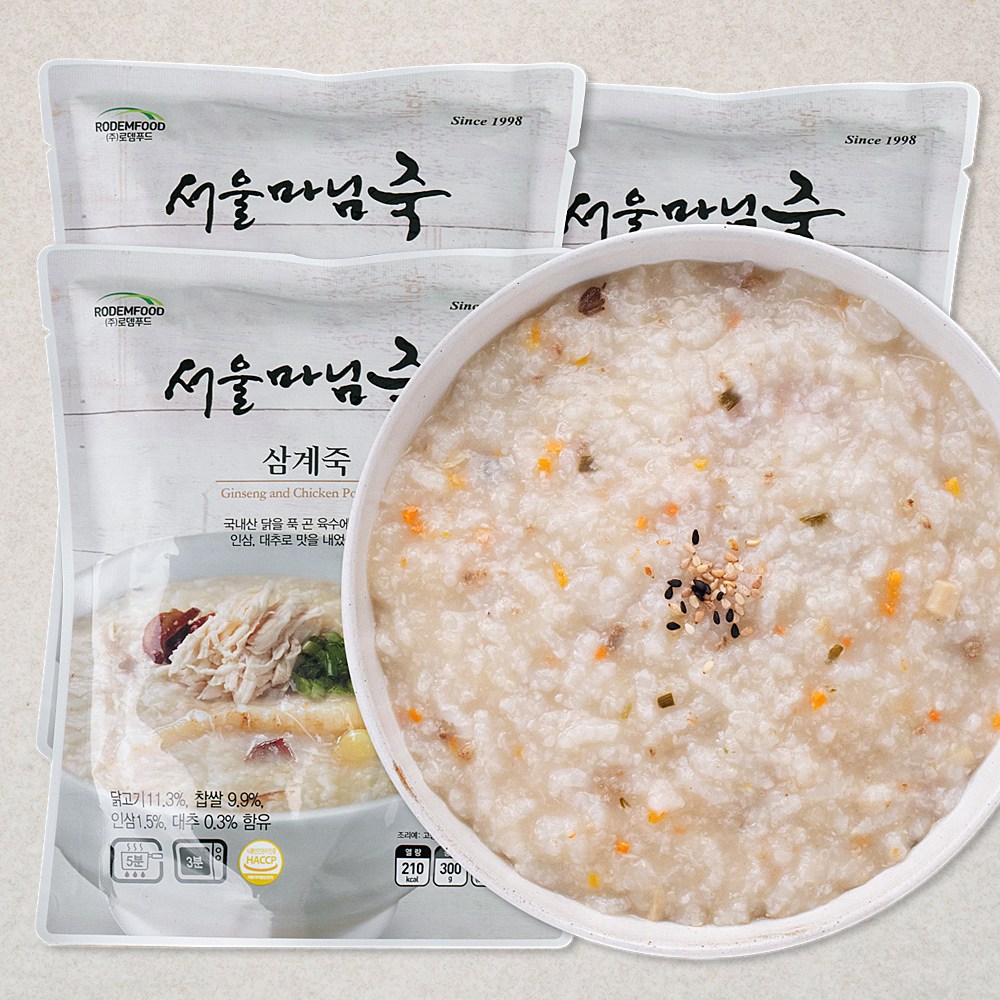 ソウルママサムゲジュク（冷蔵）300g3個