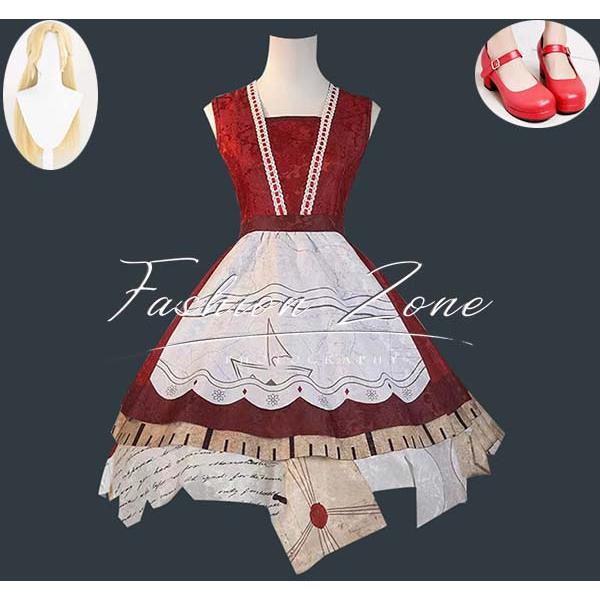 IdentityV 第五人格 風 少女 記憶 歳 コスプレ衣装 ウィッグ 靴 cosplay ハロウィン 演出服 変装