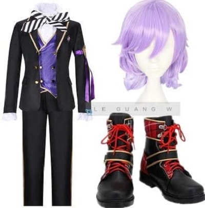 ディズニー ポムフィオーレ寮 エペル・フェルミエ コスプレ衣装 ウィッグ靴付き ツイステッドワンダーランド ふしぎの国のアリス