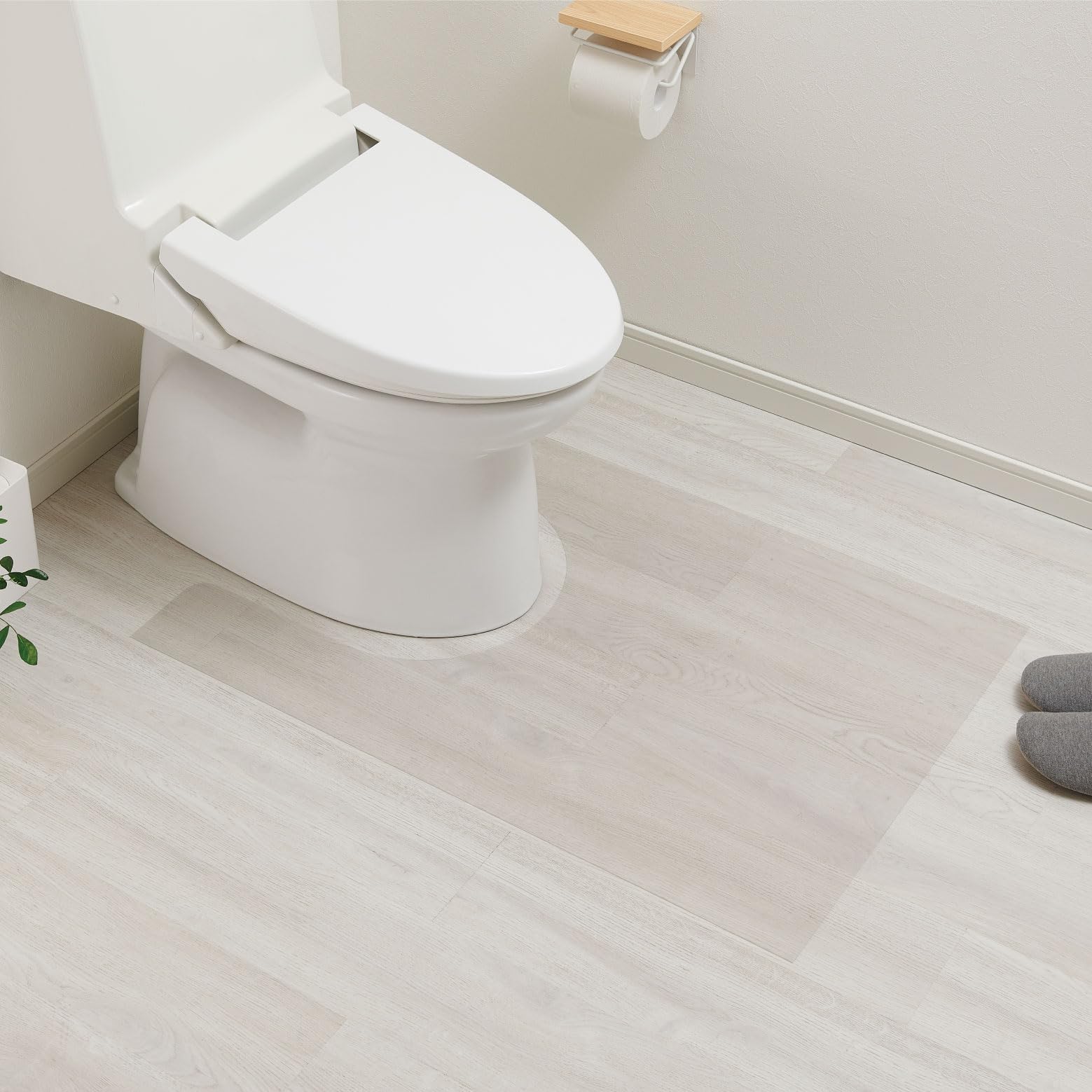 【質の高い日本製】 ベルカ(Belca) 透明マット トイレマット 90cm 幅60×奥行90×厚さ0.08cm クリア保護マット キズ 汚れ 防止 お手入れ簡単 カットOK 床暖房対応 日本製 TM