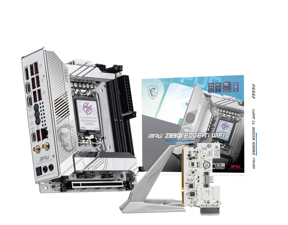 MSI MSI MPG Z890I EDGE TI WIFI マザーボード(ホワイト) Z890IEDGETIWIFI