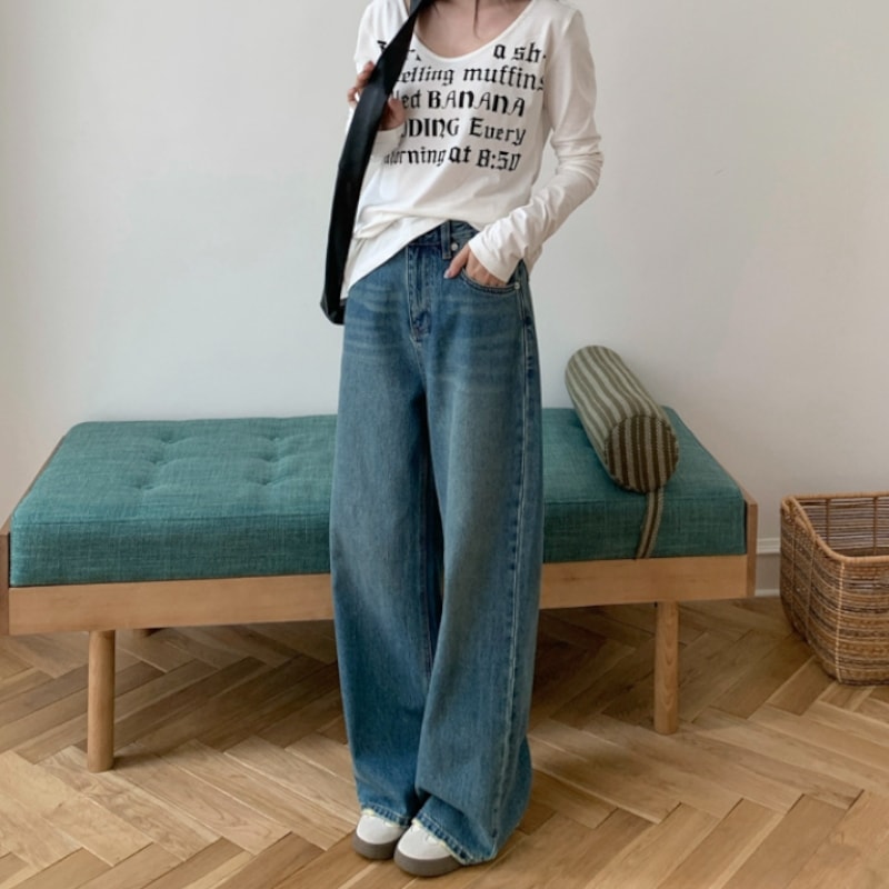 レディース パンツ ボトムス デニム Gパン ストレートパンツ フルレングス ストレート ヴィンテージ アメカジ ブルーデニム 中厚手 コットン 大人可愛い カジュアル おしゃれ かっこいい レトロ
