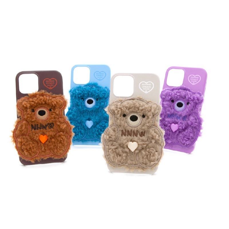 【SECOND UNIQUE NAME】SUN CASE PATCH FLEECE BEAR OCEAN iphone case