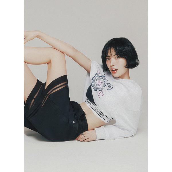 [Xナナ] サンデー ジャカード バミューダフィット ショートパンツ BLK / QQ222OHP45