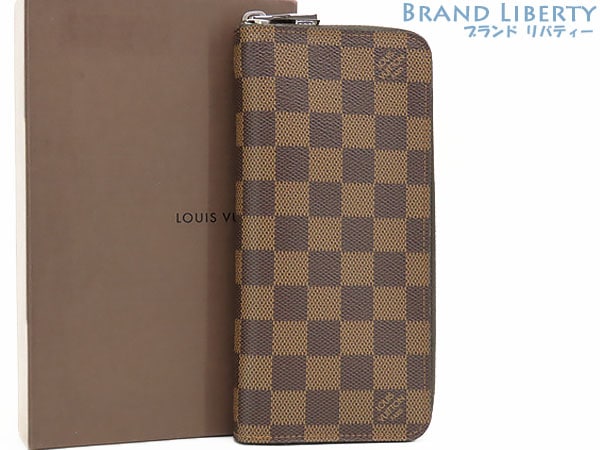 未使用ルイヴィトンダミエジッピーウォレットヴェルティカルラウンドファスナー長財布ダークブラウンN61207