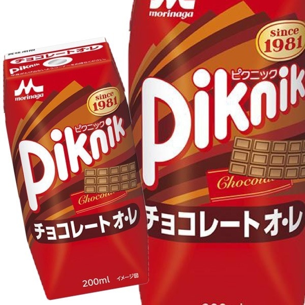 ピクニック チョコレートオレ 200ml 48本 （24本入2ケース）