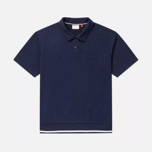 半袖Tシャツ JQS W242001GPS21-NVY 男性 セミオーバーフィット 半袖 ポロシャツ