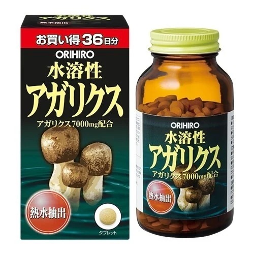 水溶性アガリクス サプリメント 健康食品 ベータグルカン 1日量12粒中約7000mg オリヒロ ORIHIRO [OR]