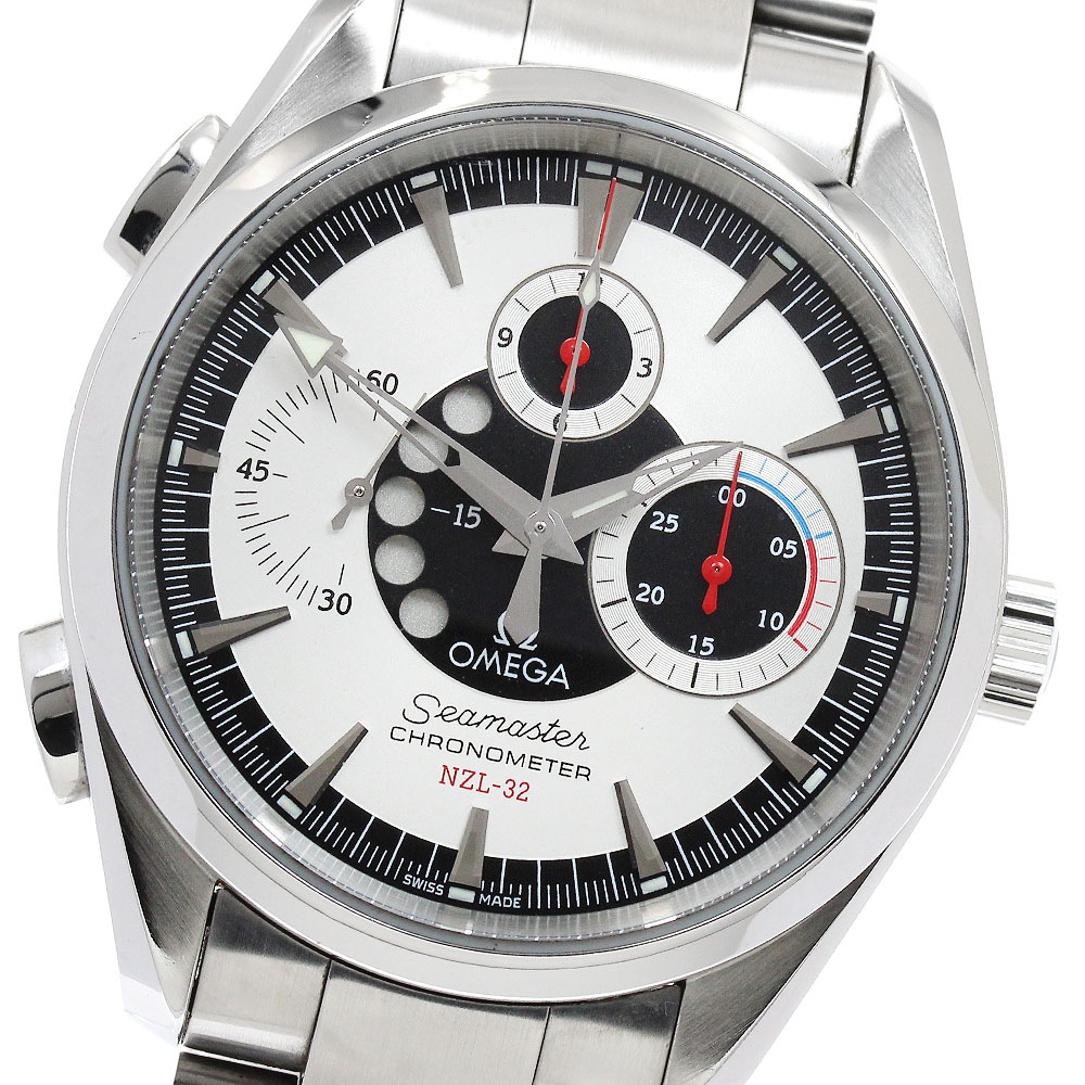 オメガ OMEGA 2513.30 シーマスター アクアテラ NZL-32 クロノグラフ 自動巻き メンズ 保証書付き_930458【中古】