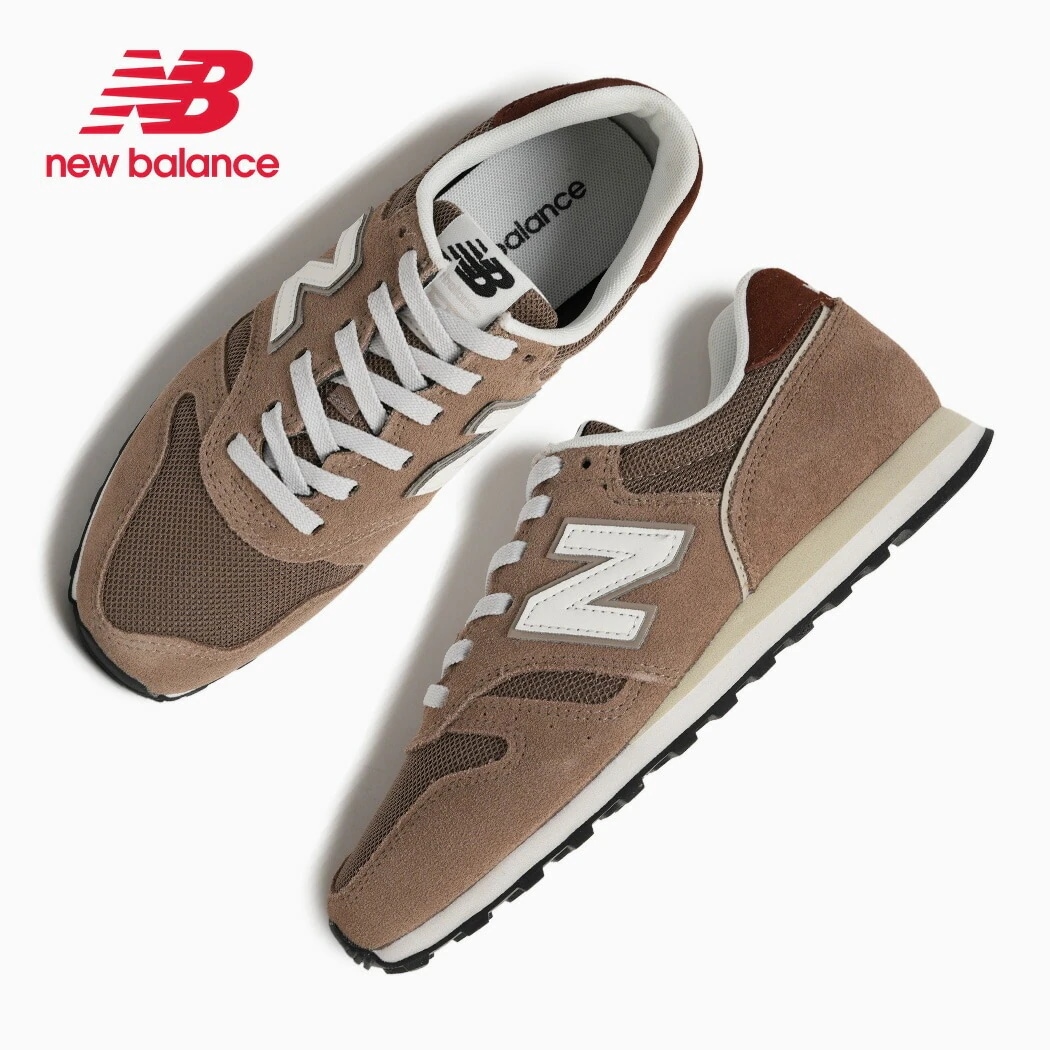 NEW BALANCE ニューバランス 373 V2 スニーカー ML373XA2 MUSHROOM BROWN ( 茶色 スエード 歩きやすい 疲れにくい おしゃれ メッシュ メンズ レディース ウ