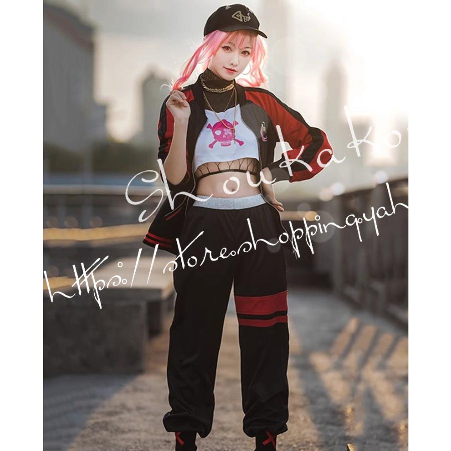 バーチャルライバー 風YouTuber VTuber ホロライブ もりかりおぺ コスプレ衣装 ウィッグ 靴 cosplay ハロウィン 仮装 コスチューム撮影 学園祭 文化祭 漫遊展-63