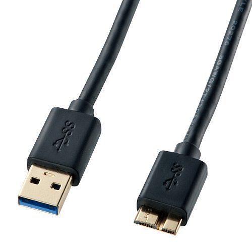 （まとめ買い）USB3.0マイクロケーブル（A-MicroB） 1.8m ブラック KU30-AMC18BK [x3]
