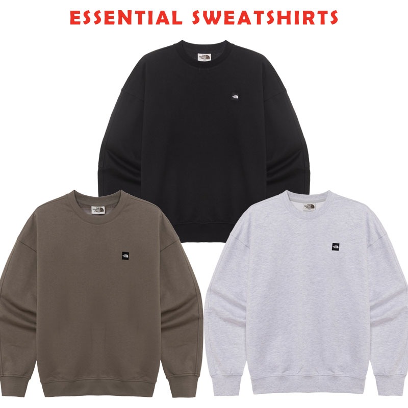 韓国正規品保証 関税負担なしNM5MR01J ESSENTIAL SWEATSHIRTS デイリー 基本 着装 男子 女子 人気 韓国 ファッション 男女共用 アウトドア