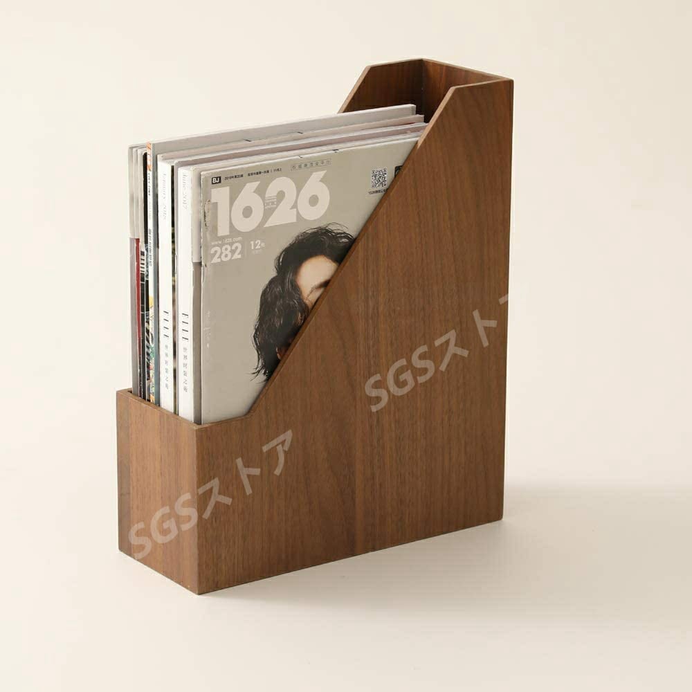 本立て ブックスタンド 木製 卓上収納 雑誌/新聞/書類入 オフィス