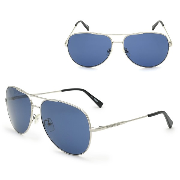 ゼニア サングラス ZEGNA EZ0110-D/S 16V 62 Ermenegildo Zegna サングラス ノーズパッド UVカット シルバー ブルー