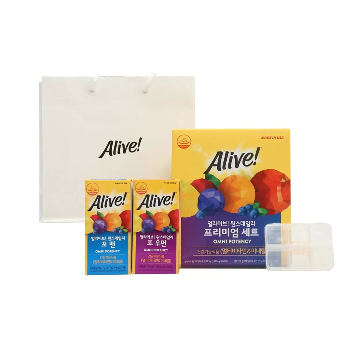 アライブ ワンスデイリー 総合ビタミン 男性&女性セット