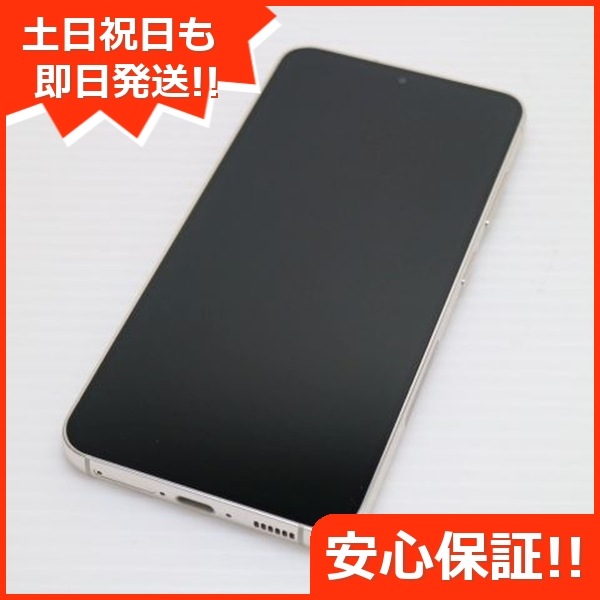 新品同様 SCG19 Galaxy S23 クリーム AU スマホ SAMSUNG 即日発送 土日祝発送OK 84